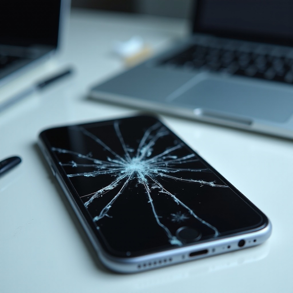 como desbloquear um telefone com a tela preta quebrada