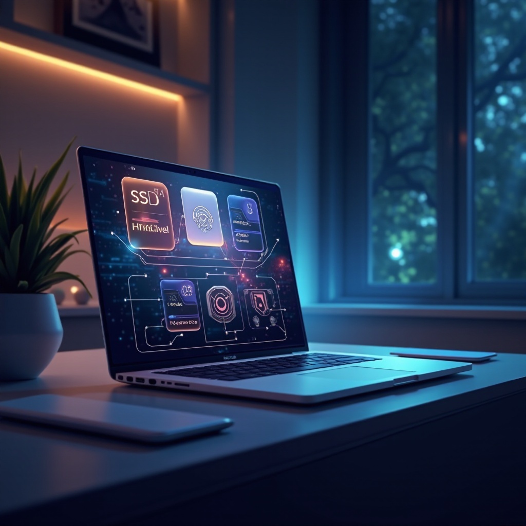 portátiles con unidades SSD y HDD