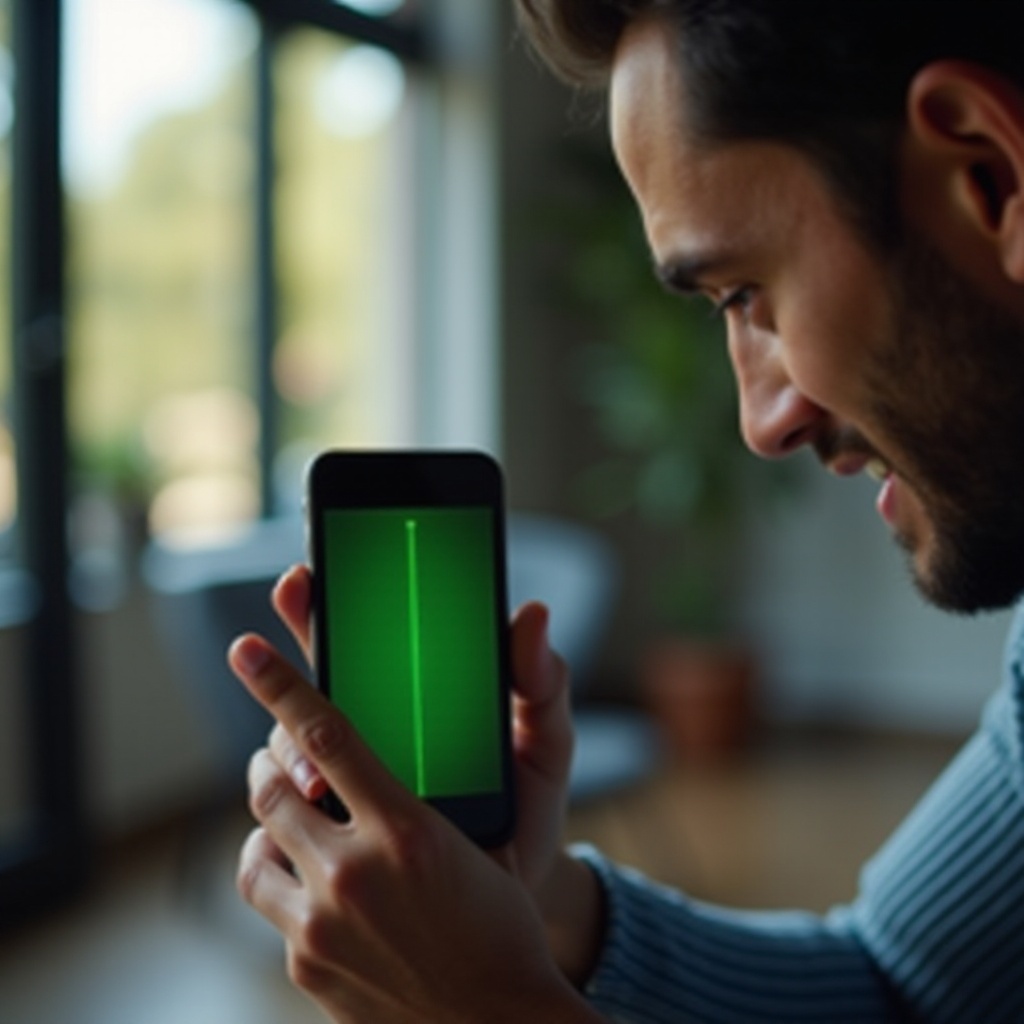 wie man die grüne Linie auf dem Telefonbildschirm repariert