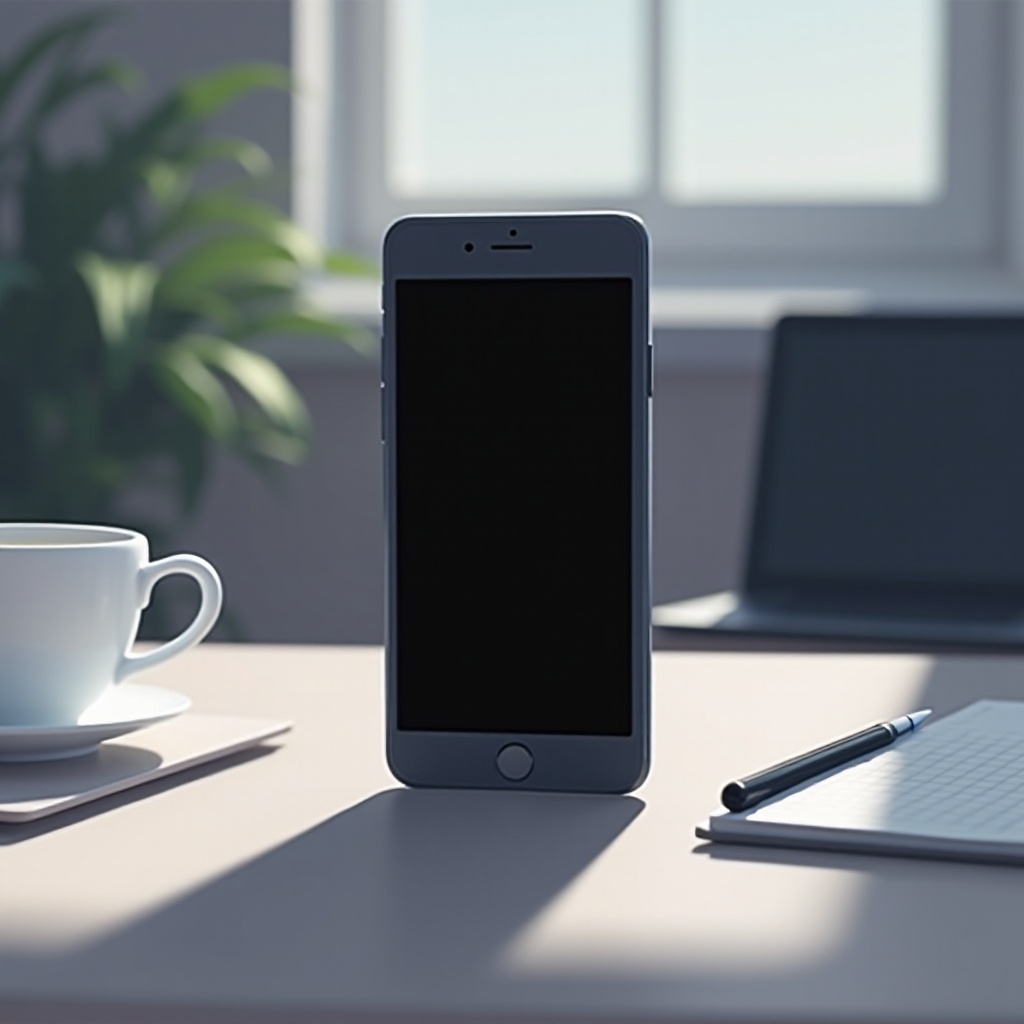 telefoon werkt, maar scherm zwart