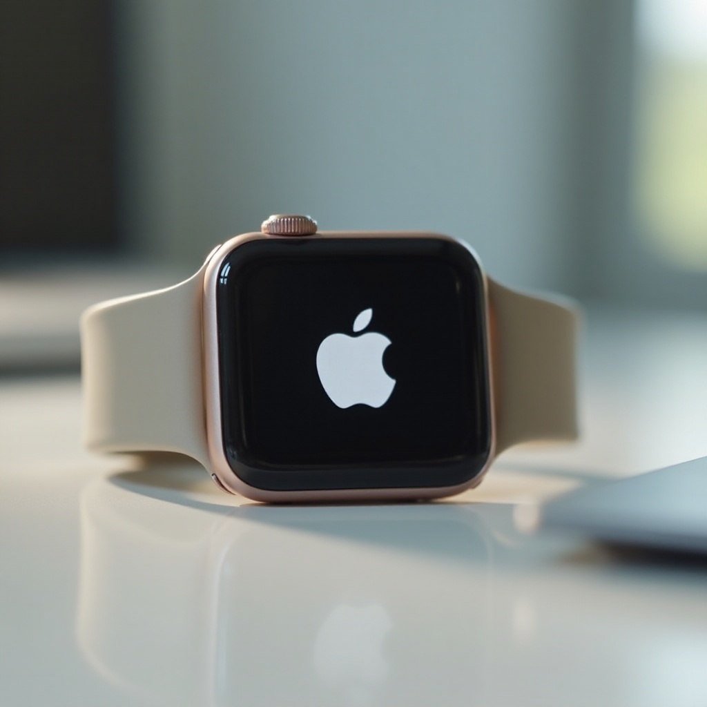 Apple Watch näyttää Apple-logon vilkkuvan