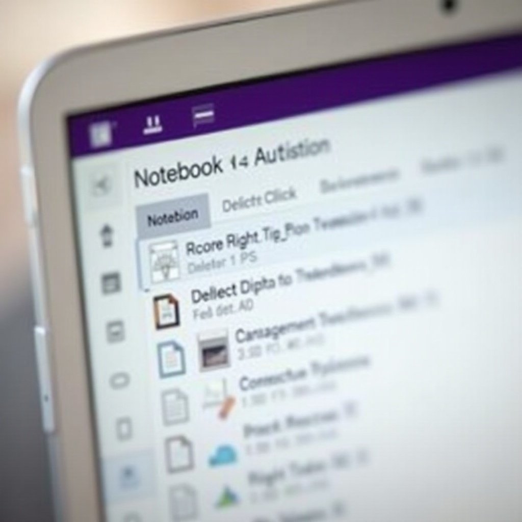 como excluir um bloco de notas do onenote