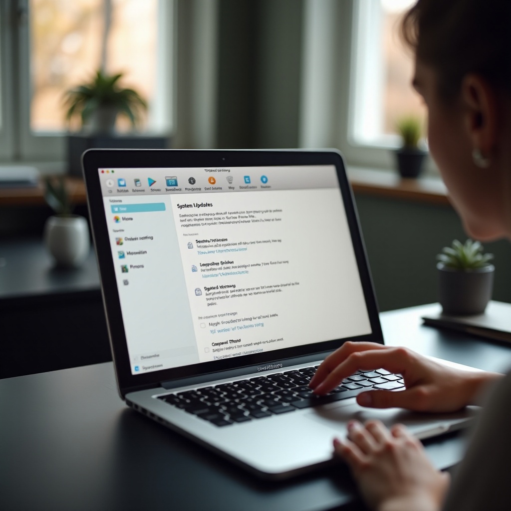 comment mettre à jour mon macbook via les paramètres système