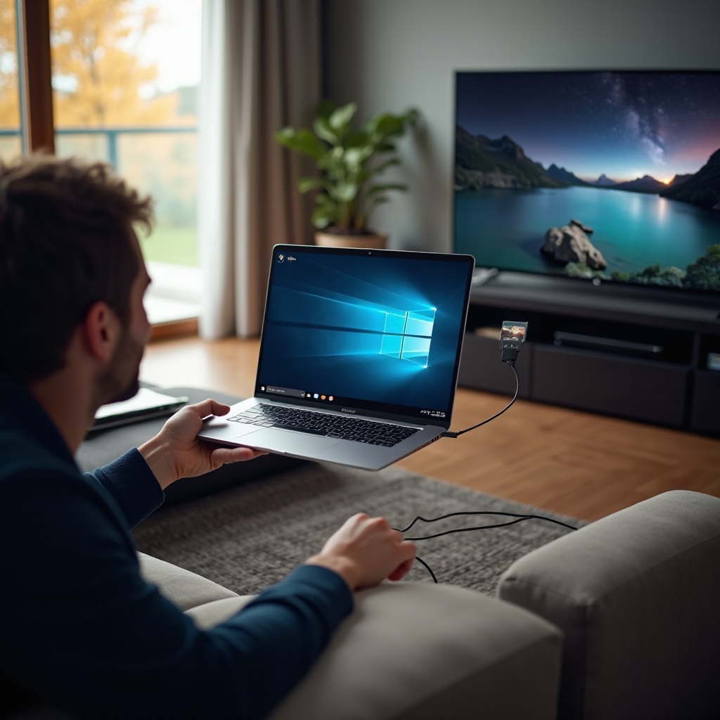 mirroring dello schermo tramite USB sulla TV