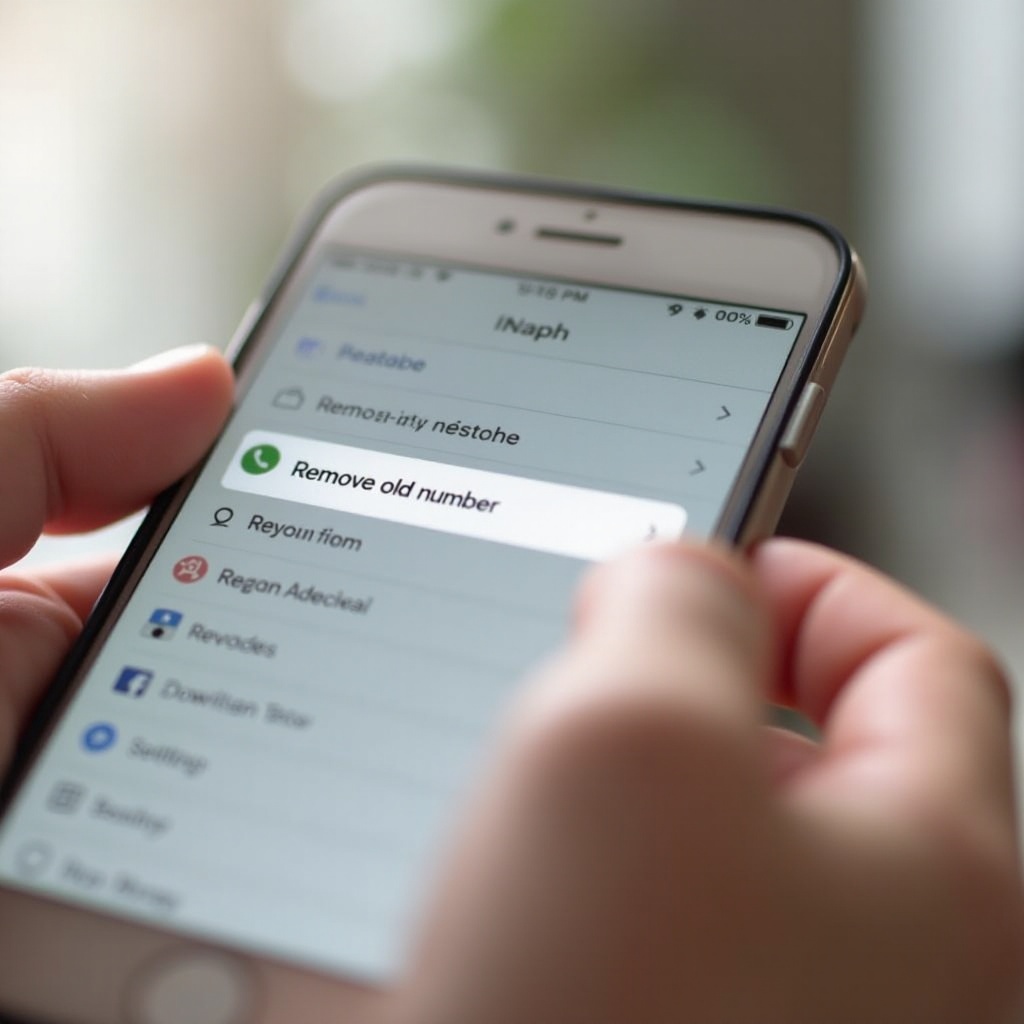 comment supprimer le vieux numéro de téléphone portable