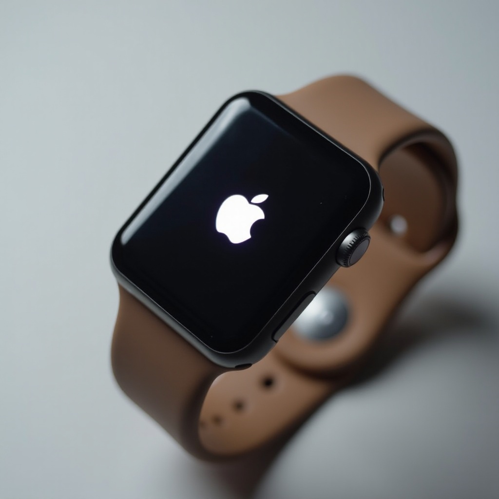 Apple Watch zeigt das Apple-Logo blinkend an