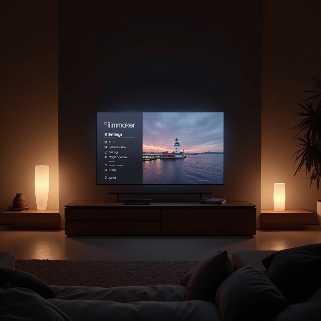 how to turn on filmmaker mode automatically on lg tv.
