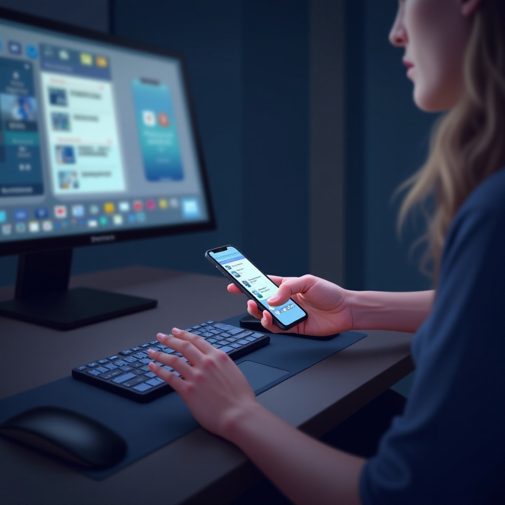 accéder au téléphone depuis l'ordinateur