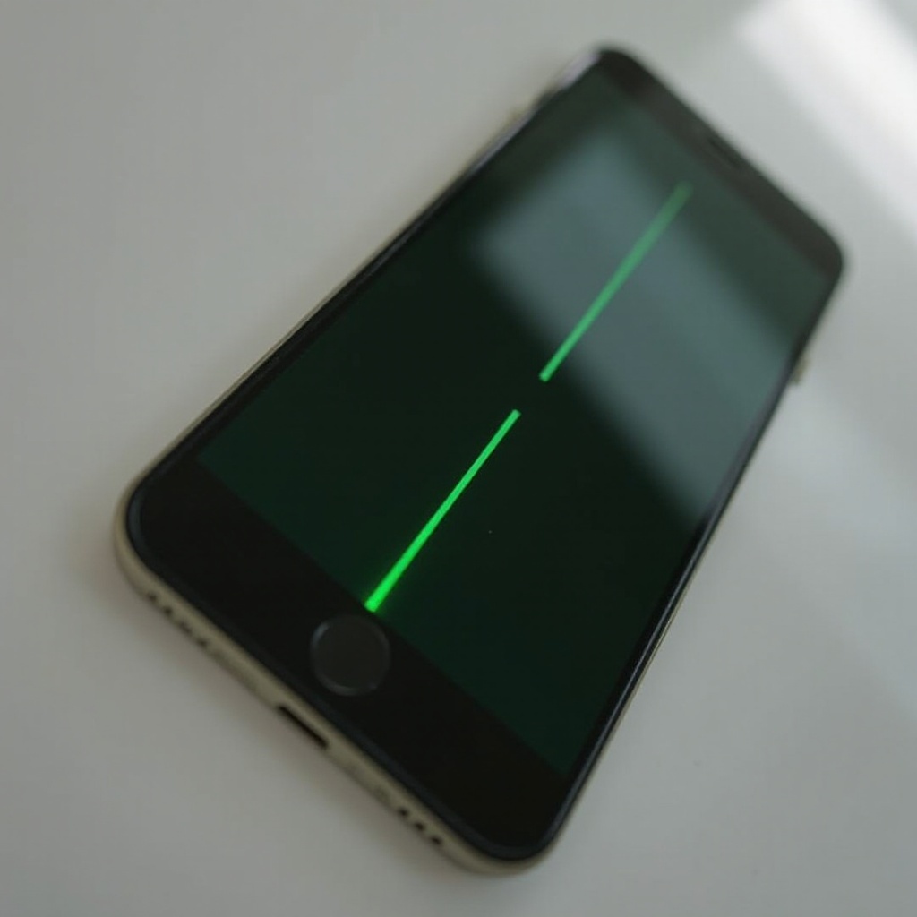 kuinka korjata puhelimen näytön vihreä viiva