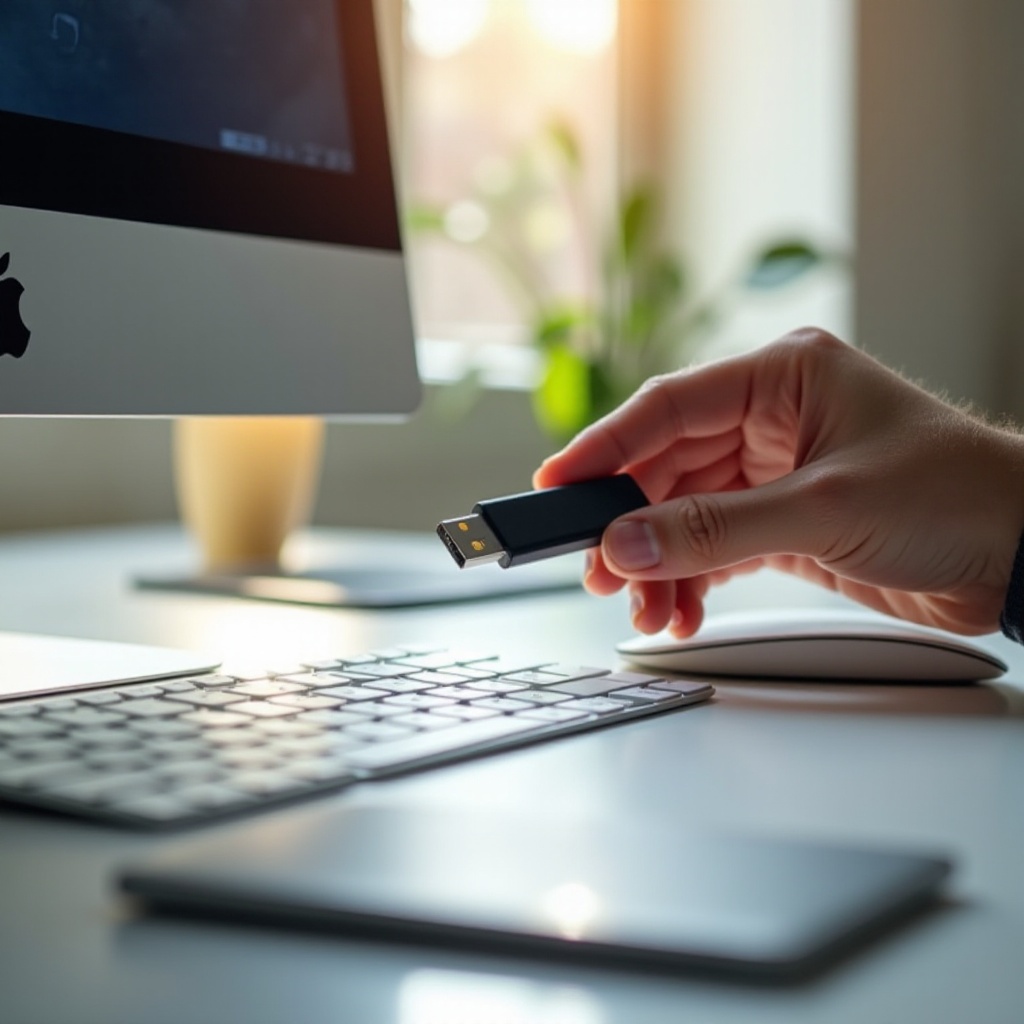how to find the flash drive on a mac