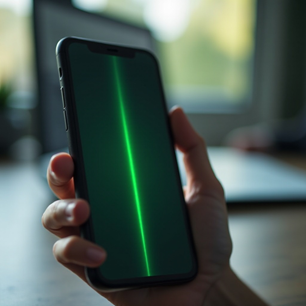 cómo arreglar la línea verde en la pantalla del teléfono