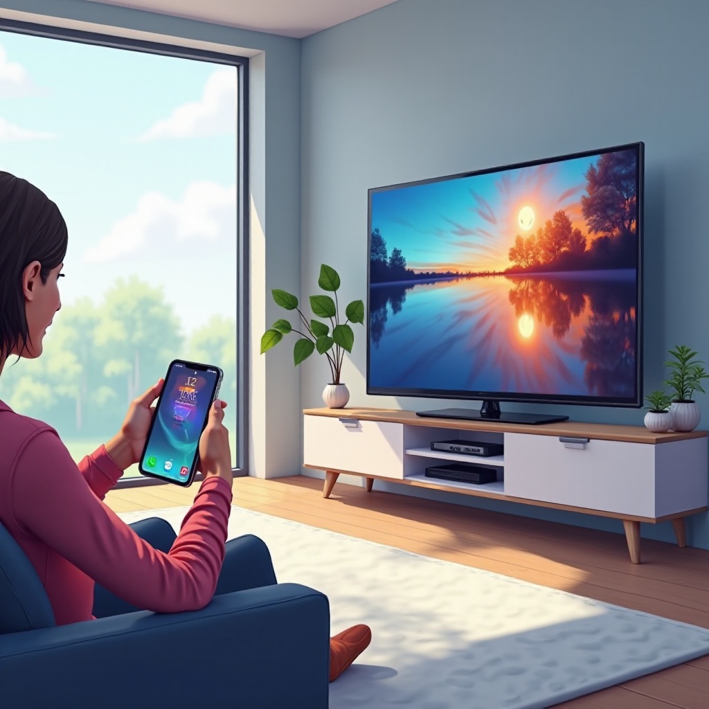 cómo conectar el televisor Samsung al iPhone