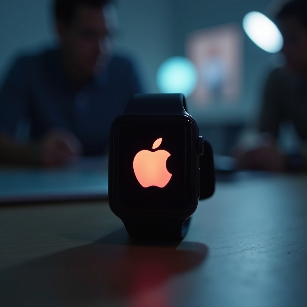 apple watch flashing apple logo