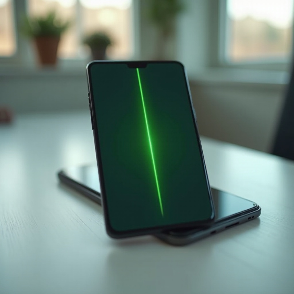 hoe de groene lijn op het telefoonscherm te repareren