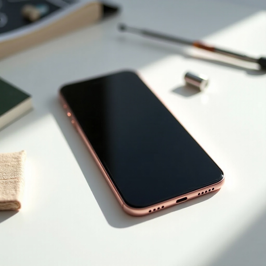 phone working but screen black