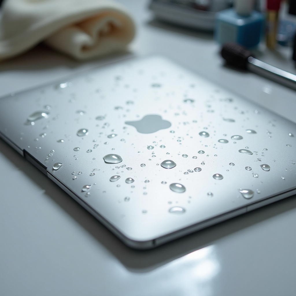 cómo reparar las rejillas de ventilación dañadas por el agua en el MacBook Pro M1