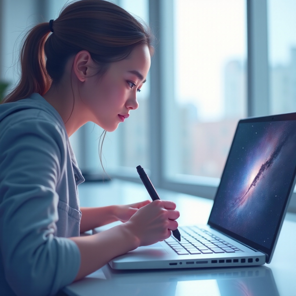 touch screen laptop with pen for students