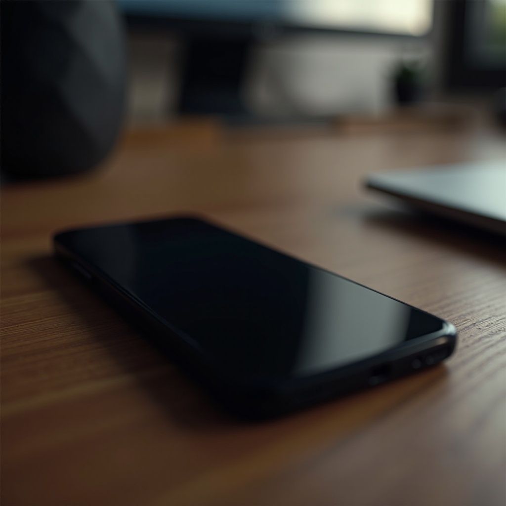 telefone funcionando mas tela preta