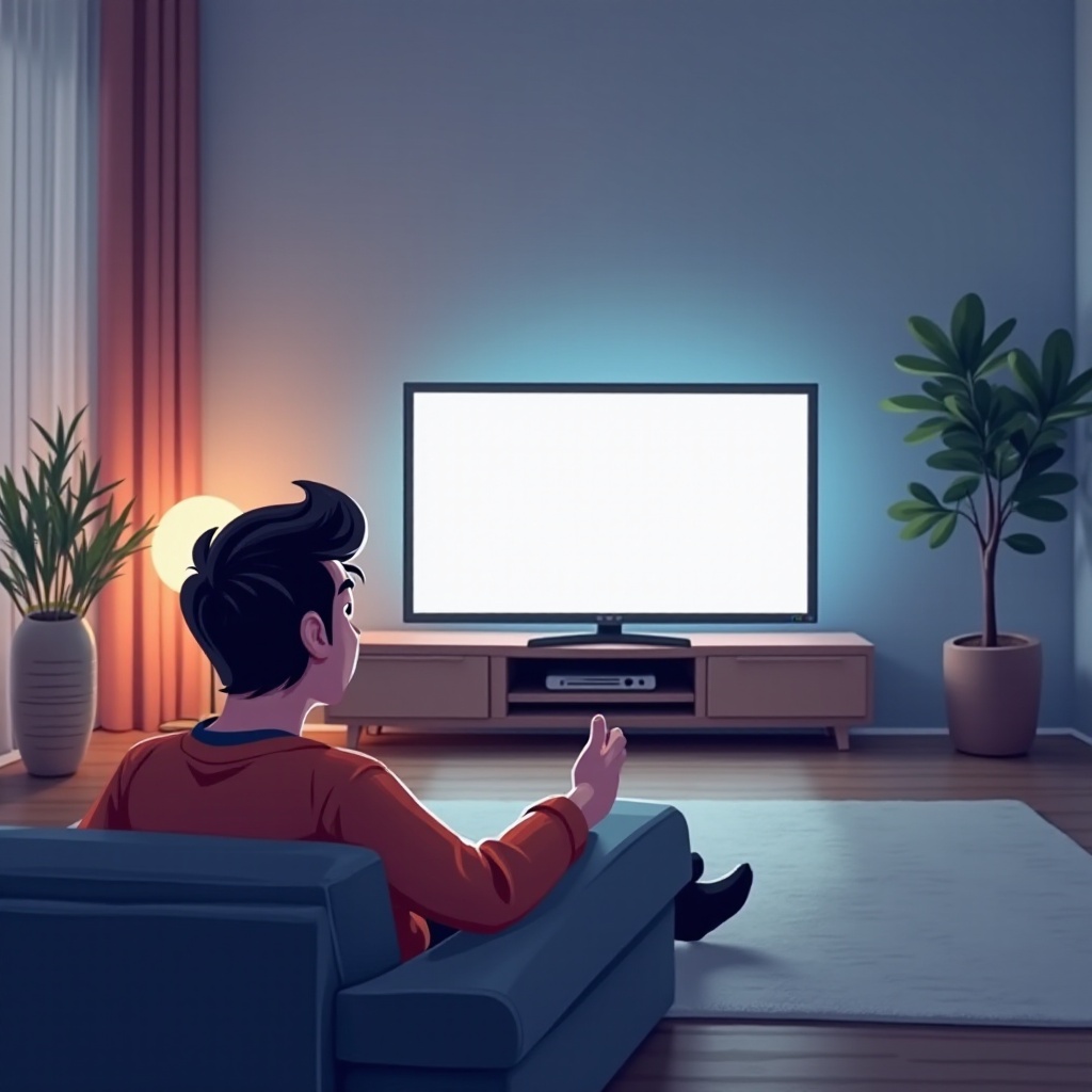 de smart-tv gaat niet aan