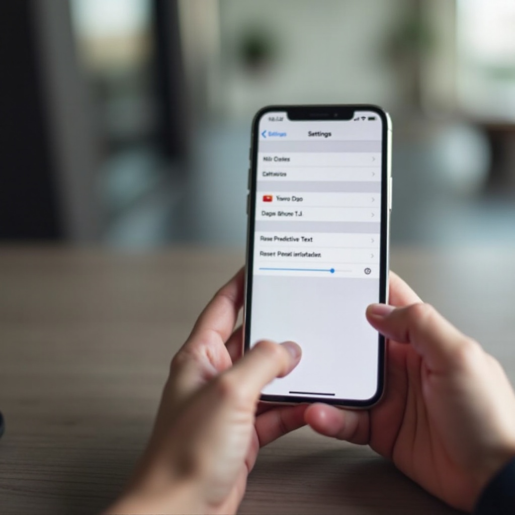iPhone-vorhersagetext zurücksetzen