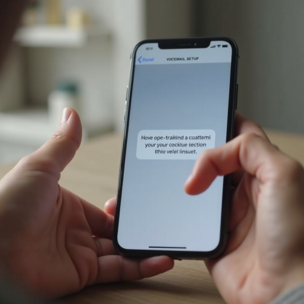 iPhone laat me geen voicemail instellen
