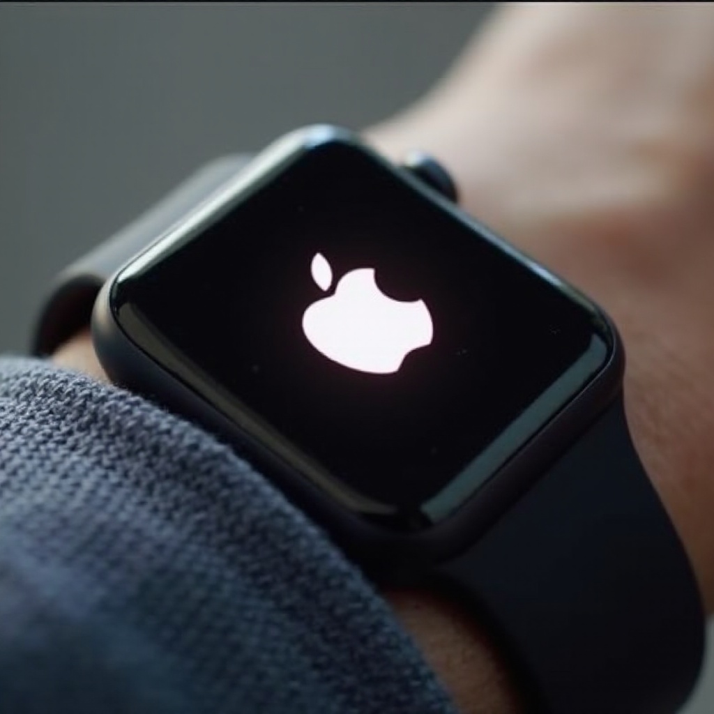 apple watch flashing apple logo