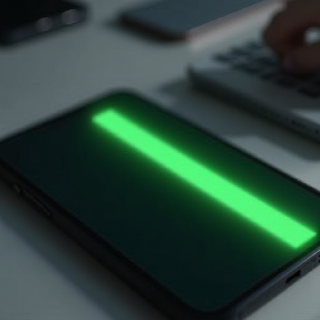 how to fix green line on phone screen