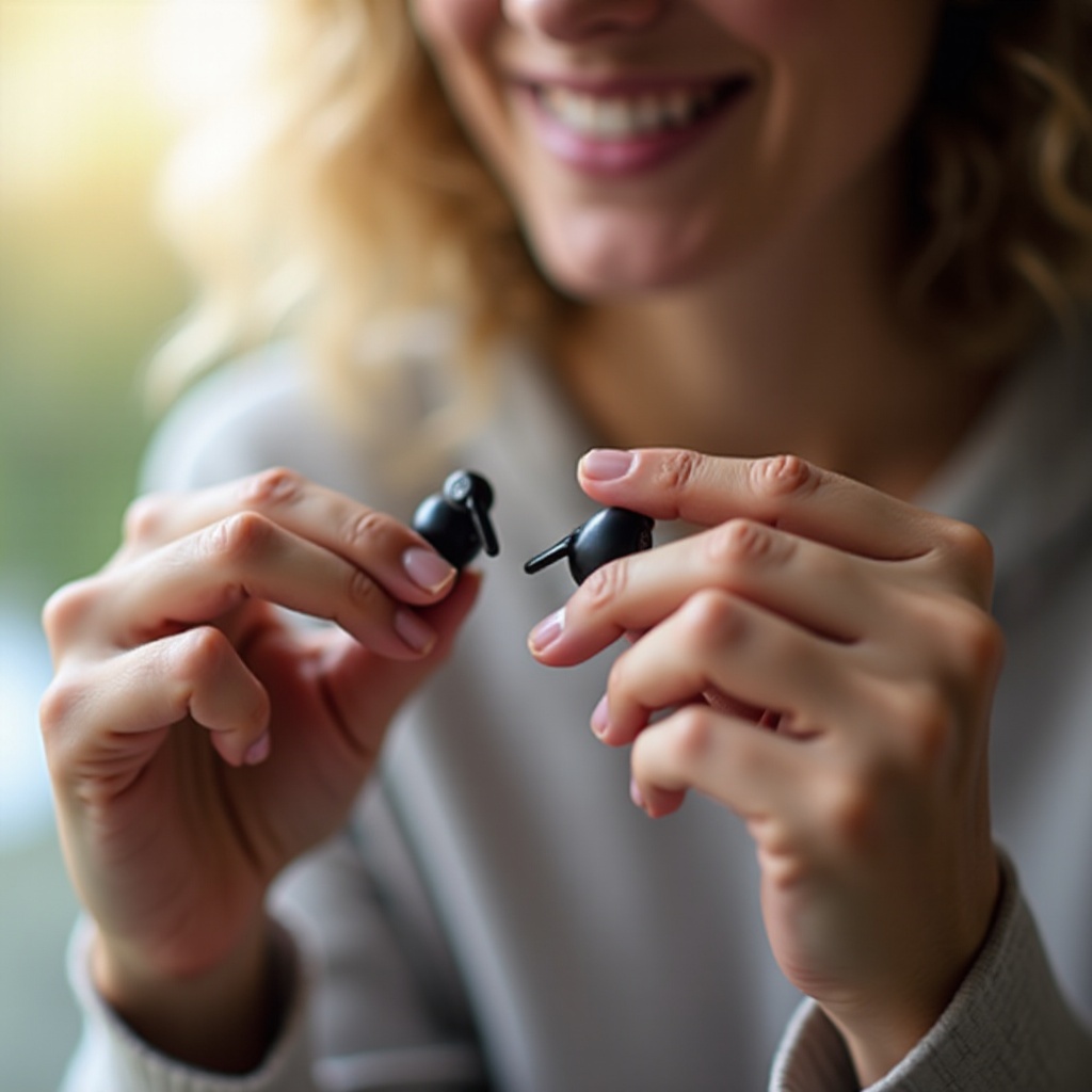 wie man earbuds am Spiegeln hindert