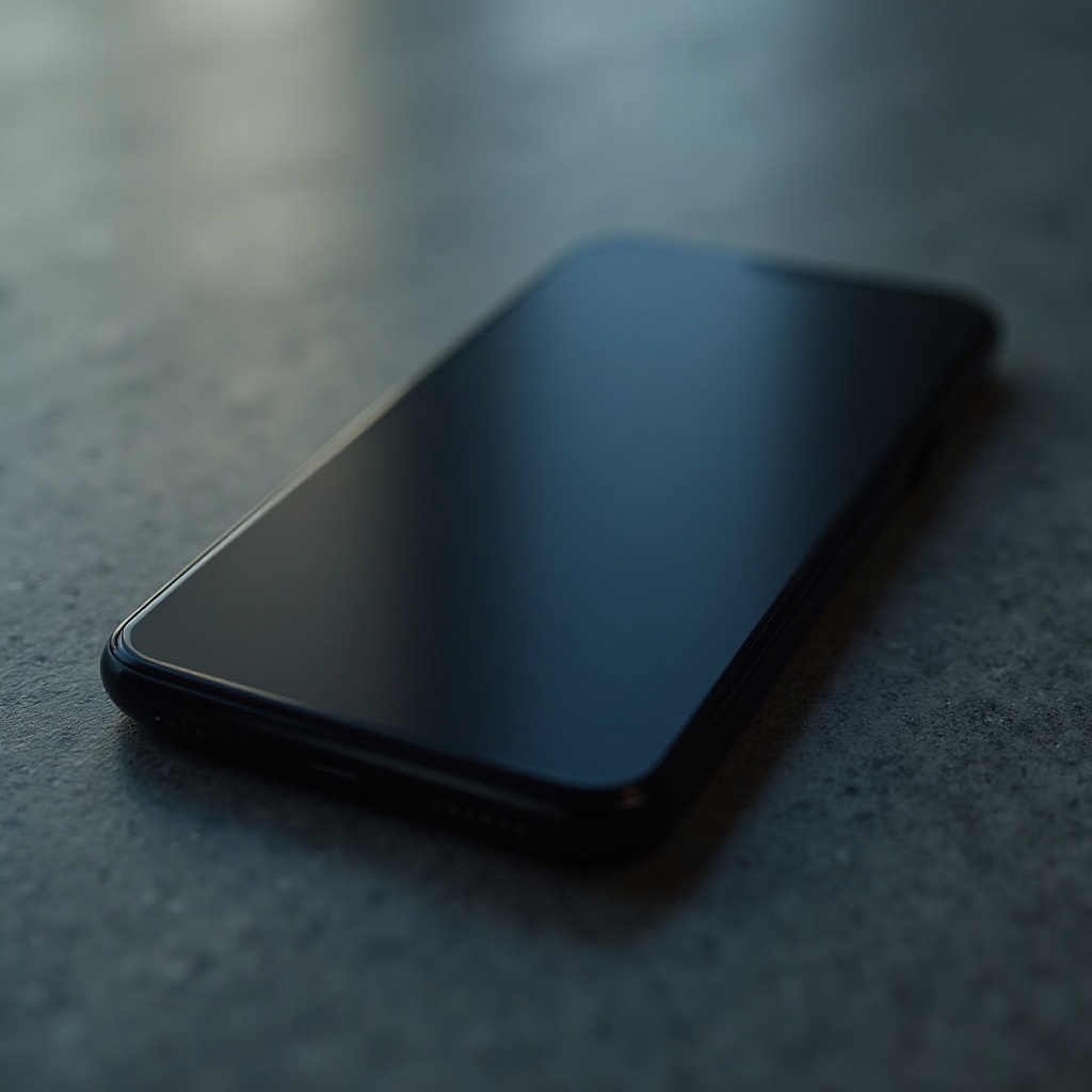 téléphone fonctionnant mais écran noir