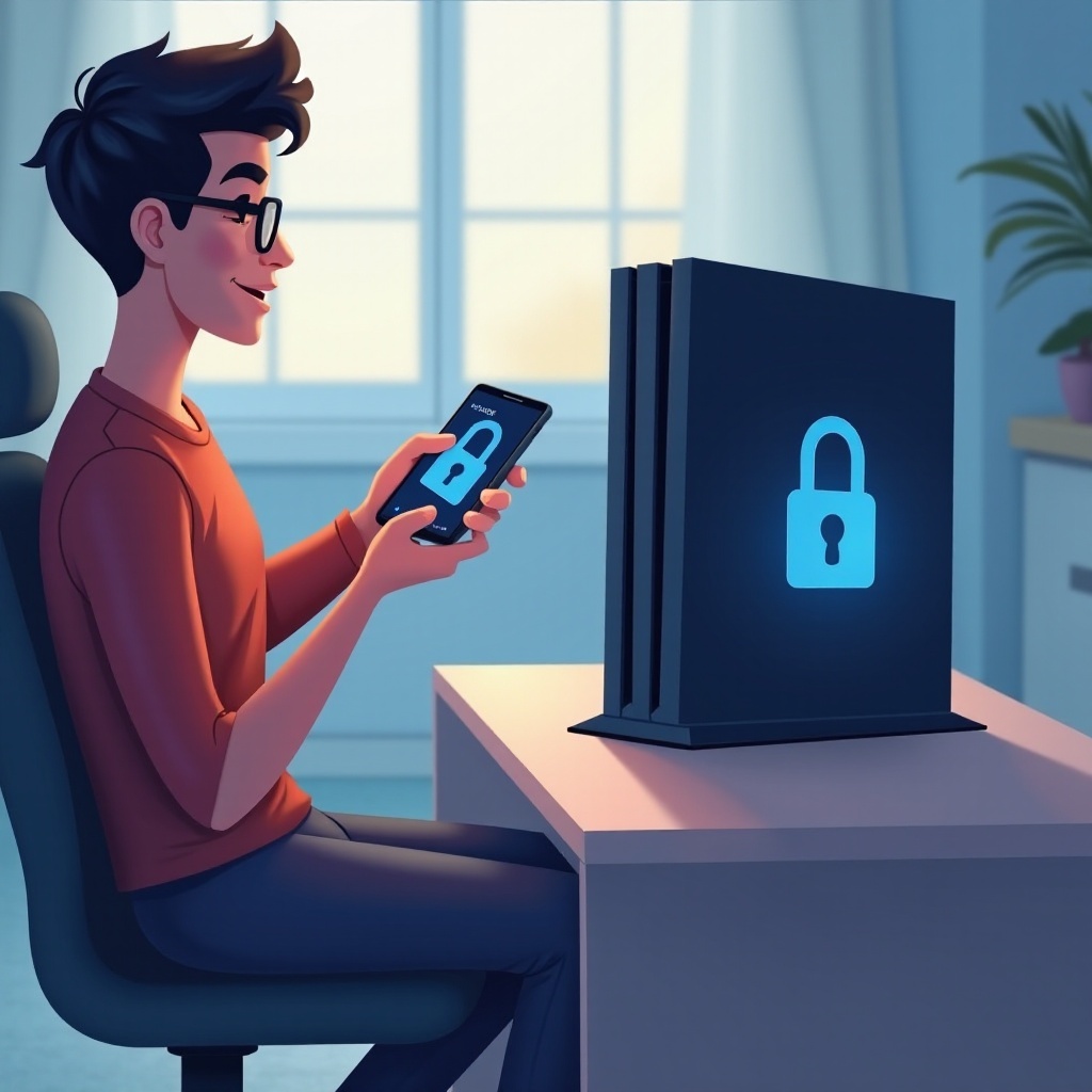 comment verrouiller la ps5 depuis le téléphone