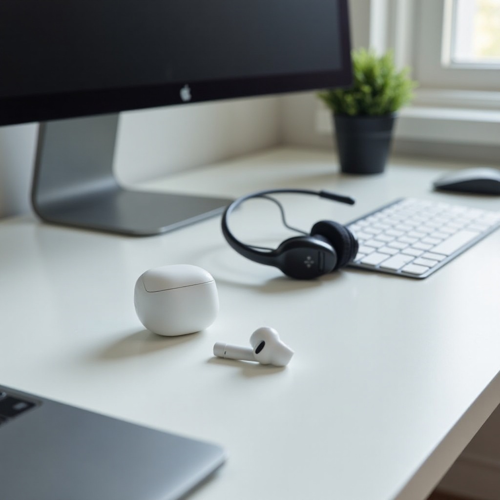 você pode ter AirPods e um headset sem fio no PC