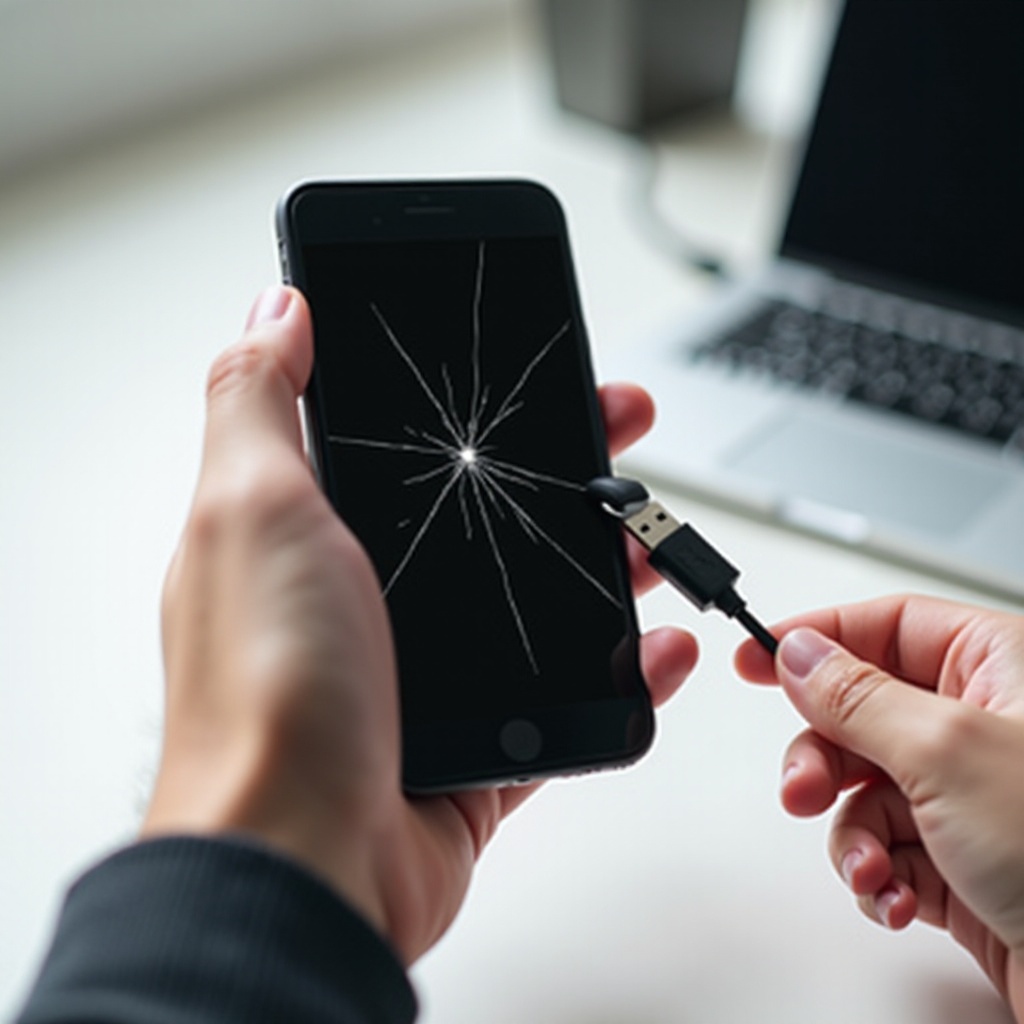 wie man ein Telefon mit einem kaputten schwarzen Bildschirm entsperrt