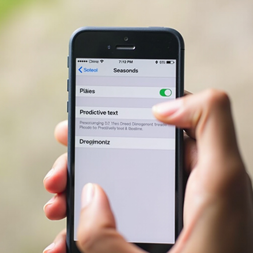 réinitialiser le texte prédictif de l'iPhone